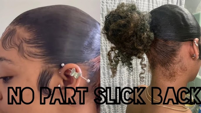 🔥 SLICK LOW BUN on THICK NATURAL HAIR (NO HEAT) + LAYING EDGES