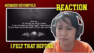 Avenged Sevenfold Save Me REACTION | I Felt this before ...