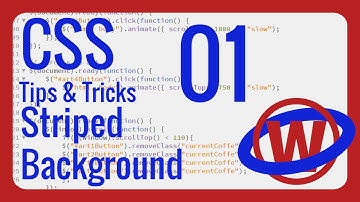 CSS Tips & Tricks 01 - How To Make A Striped Background