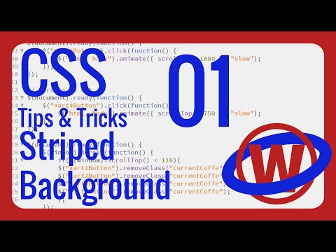 CSS Tips & Tricks 01 - How To Make A Striped Background