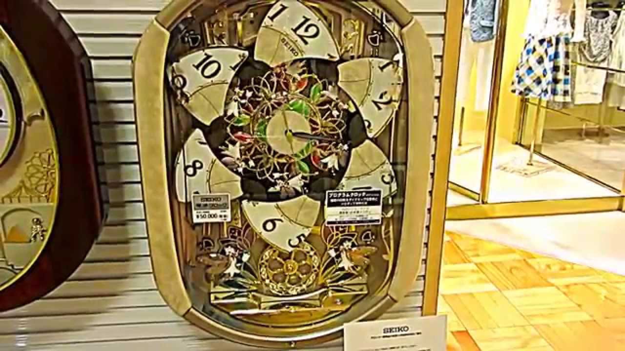 訳アリ】SEIKO ウェーブシンフォニー電波からくり掛け時計RE567G