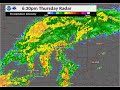 Radar Loop for Late Afternoon & Evening of April 25, 2019