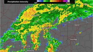 Radar Loop for Late Afternoon & Evening of April 25, 2019