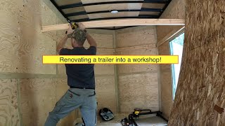 16' Cargo trailer transfomed into workshop