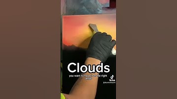 #Paint #Clouds like Bob Ross - #Shorts #ShortsFeed #OilPainting #Tutorial #PaintWithJosh