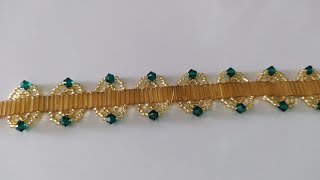 Boru Boncuklu Bileklik  Yapımı -  Bugle Beads Bracelet