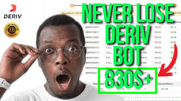 🤑NEVER LOSE DERIV BOT 2023👑 | NO LOSS BINARY BOT | DERIV BOT NO LOSS HINDI