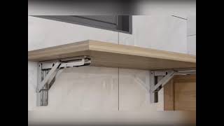 Wall Mounted Stainless Steel Folding shelf Bracket screenshot 5