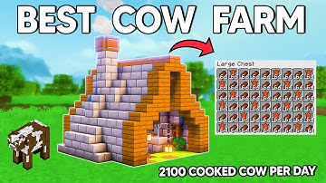 EFFORTLESS AUTOMATIC Cow Farm Minecraft Java 1.21