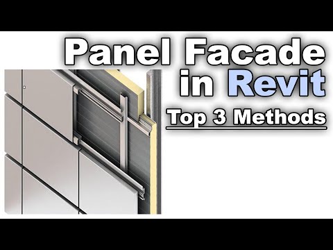 3 Types of Panel Facade in Revit