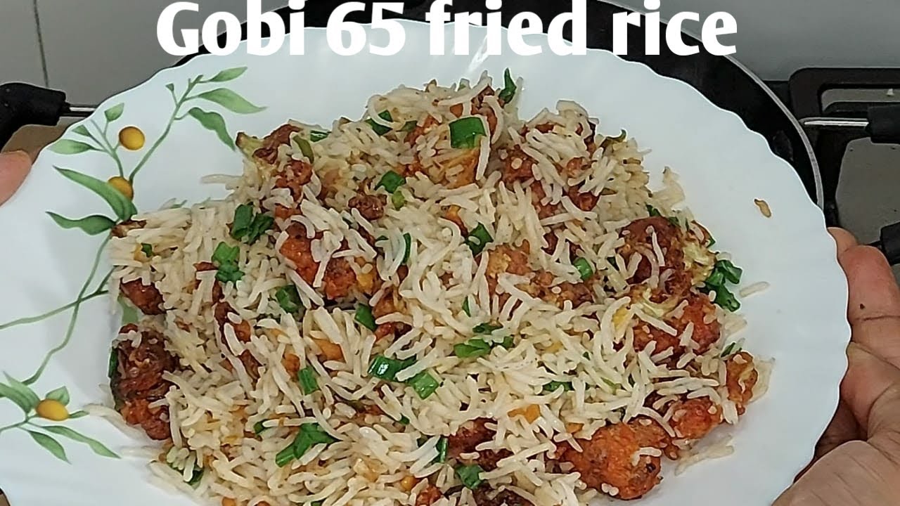 # Gobi 65 fried rice recipe # Street style cauliflower 65 fried rice ...