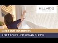 Hillarys Reviews - Leila's bedroom roman blinds