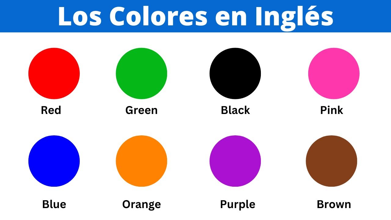 Aprende los colores en inglés