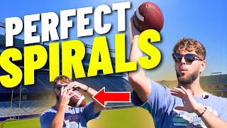 How to Throw The Perfect Spiral | Football