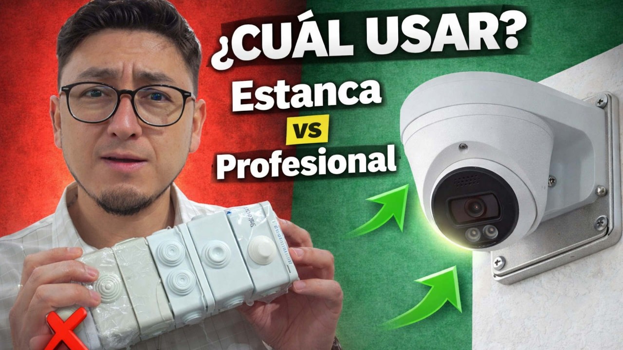 ¿Cajas Estanca o Bases Originales?  Elije bien la caja de conexiones para cctv 📦🎦