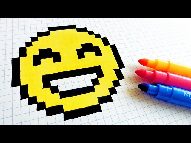 Handmade Pixel Art How To Draw A Emoji Pixelart Pixel Art Pixel