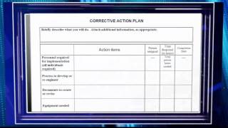 Creating a Corrective Action Plan Video Preview