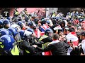 Police Clash With Free Speech Protesters During Tommy Robinson Rally In London