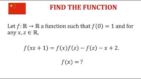 Solve This Functional Equation : China National Olympiad