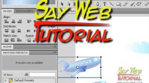 Saving and Applying Motion Presets on Flash CS4 Tutorial