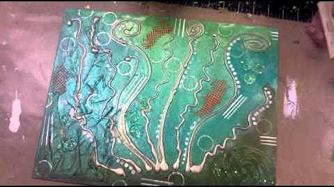 Mixed Media Canvas Board -- PART 4 - Patti Tolley Parrish - Inky Obsessions