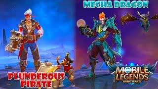 Claude Mecha Dragon Epic Skin Vs Punderous Pirate Starlight Skin Mobile Legends