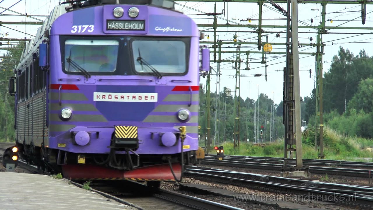 Trains in Älmhult 31-7-2015