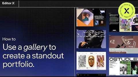 How To Use A Gallery To Create A Standout Portfolio | Editor X