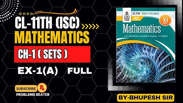 SETS || CH-1 || EX-1(A) || CL-11TH || OP MALHOTRA || FOR CBSE & ISC Board @ProblemsBeater
