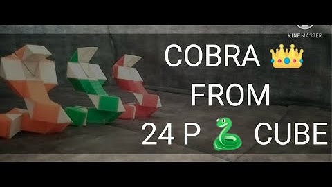 How to make a COBRA from the 24 pieces snake cube/Smiggle snake puzzle/SLOW and EASY TUTORIAL