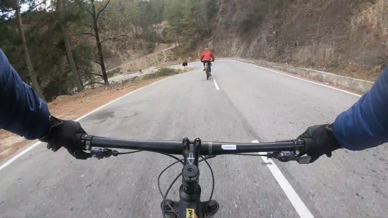 Dochula downhill ride video