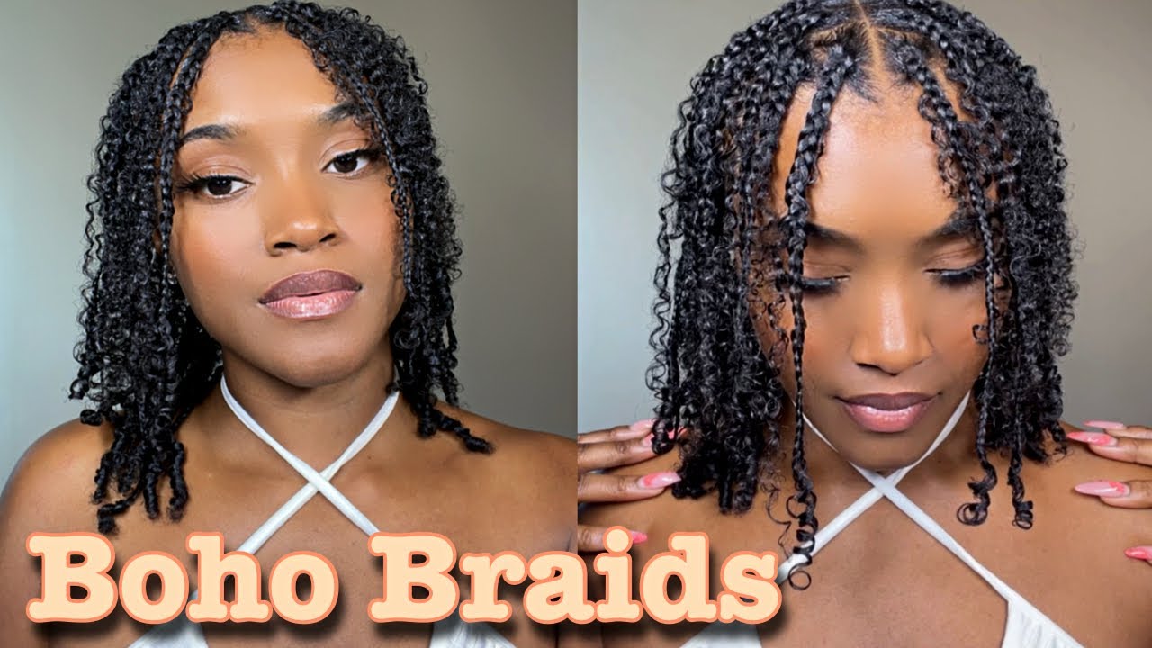 Boho Braids On My Natural Hair 