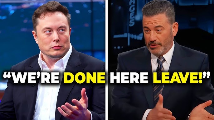 Elon Musk Kicked Off Jimmy Kimmel's Show After Fiery Clash! - YouTube