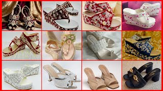 Bridal Heels &amp; Sandals 2026 👠 Latest Women Heels | Stone Work &amp; Embroidery Bridal Heels Collection
