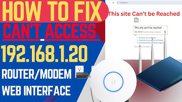 Cant access 192.168.1.20 IP address Router Web interface| Fix Step-by-step 192.168.1.20 Not working