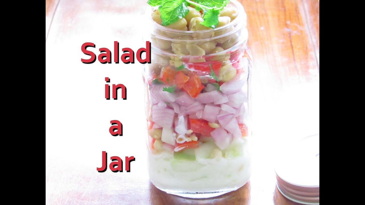 Low Calorie Salad in a Jar