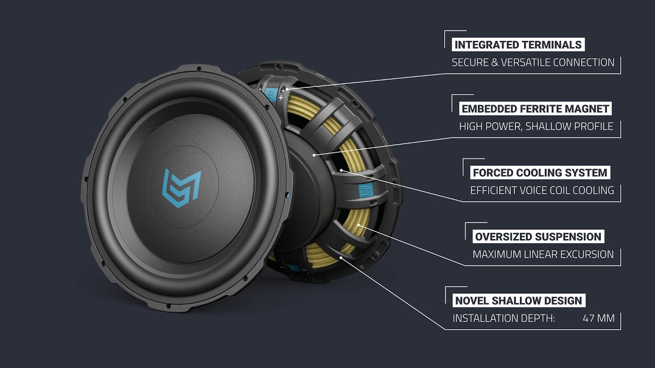 HX-Serie PHASE 300 Mm HIGH-END Passiv Membraam Cone Subwoofer Met Aluminium Membraam