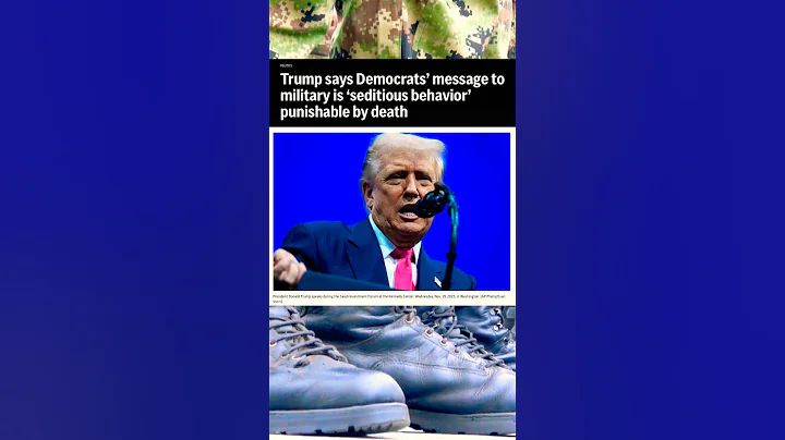 Trump Says Democrats Message To Military Is ‘Seditious Behavior’ Punishable By Death 😳