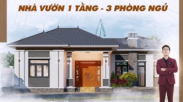 QUÁ GỌN GÀNG với nhà vườn 1 TẦNG - 3 PHÒNG NGỦ với giá thi công siêu ưu đãi TẠI MAXHOME MH02074