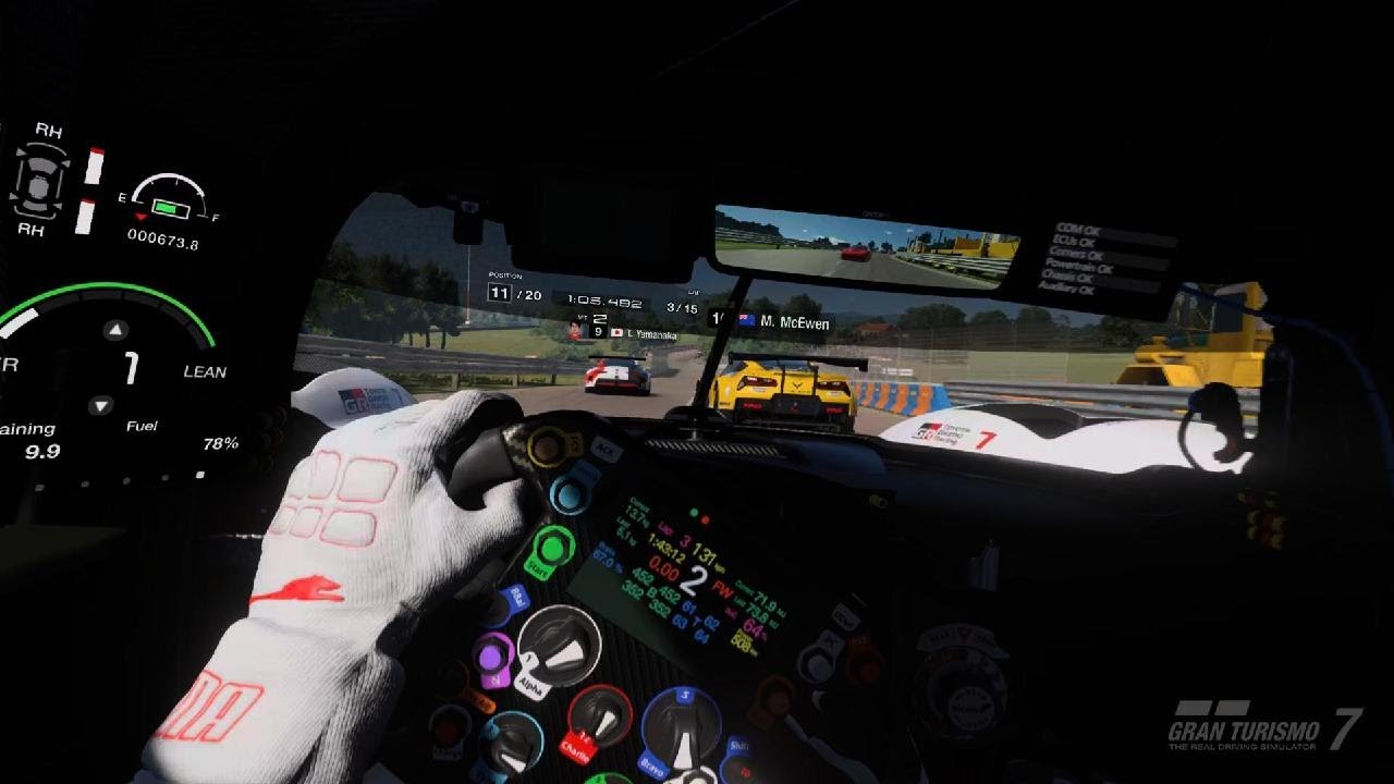 PSVR2 experience cockpit look around Toyota GR010 Gran Turismo 7