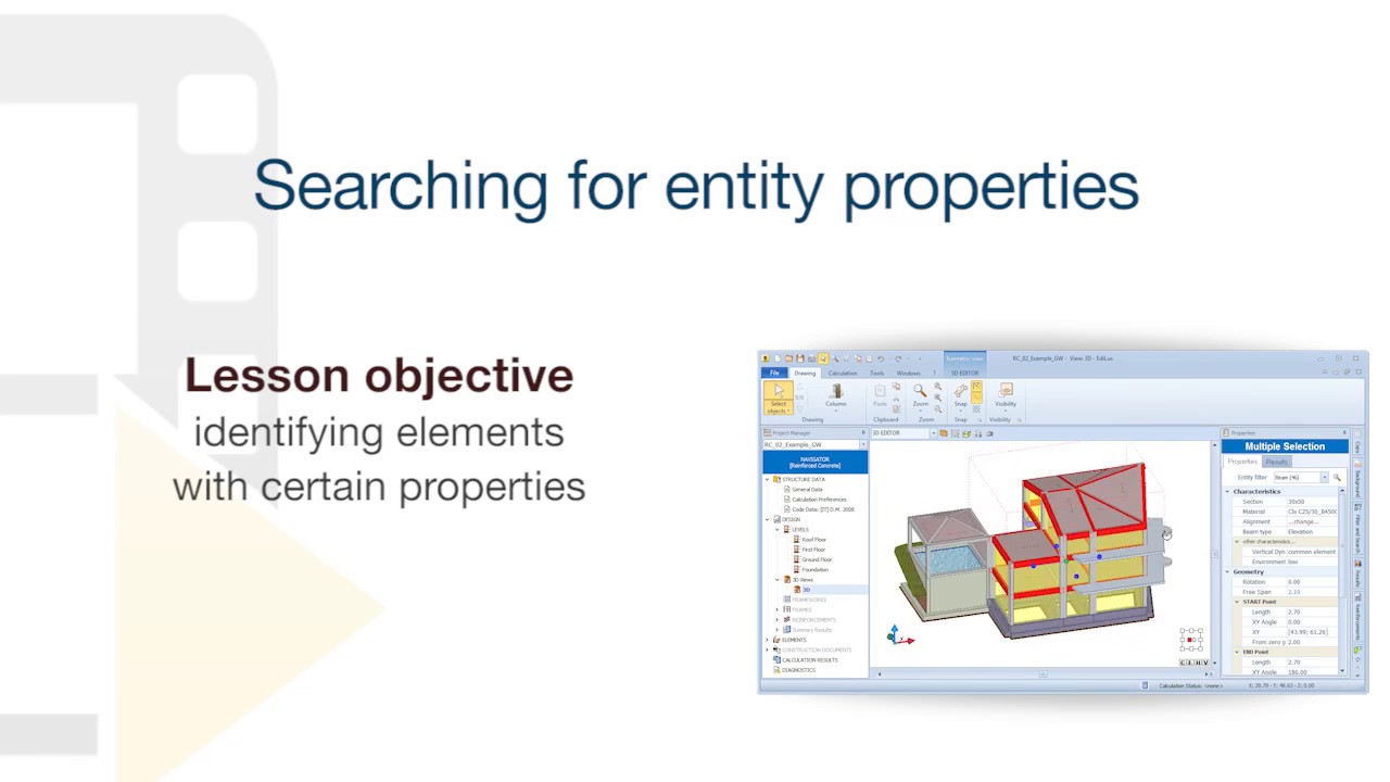 EdiLus Tutorial - Searching for entity properties - ACCA software - YouTube