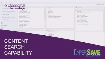 PaperSave - Content Search Capability