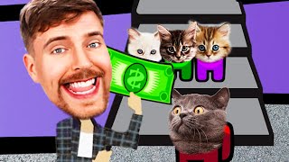 MrBeast song - I have money. Mini CREWMATES in Space - Planet MrBeast. Pushcats animation