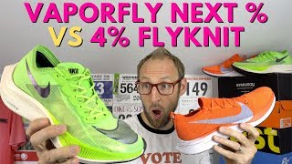 Nike Vaporfly Next % vs Flyknit | Should you upgrade? | - YouTube