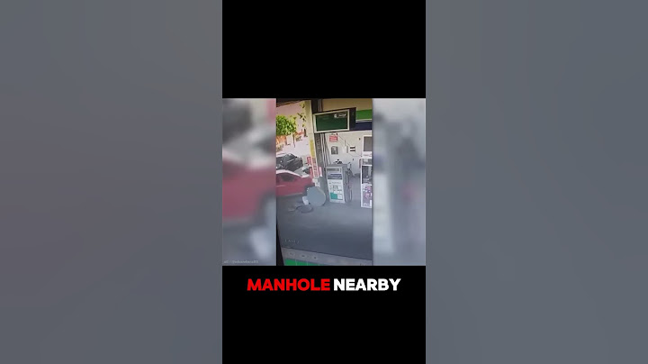 Driver Runs Over Man in Manhole at Gas Station — Then Gets an Earful 😳