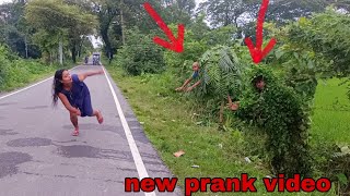 prank videos| tree prank| bushman prank|