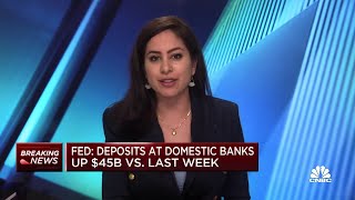 Fed: Deposits at domestic banks rise $45 billion versus last week