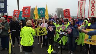 Groups join together Friday to protest deportations at Gary airport and elsewhere Update