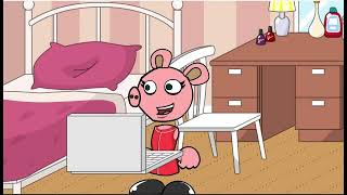 Peppa Pig Does The BirdBox Challenge