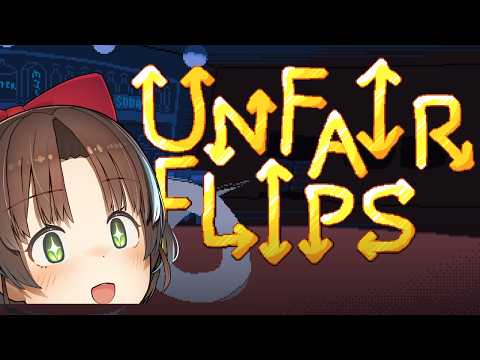 【Unfair Flips】表を連続で10回出せば脱出できるゲーム。